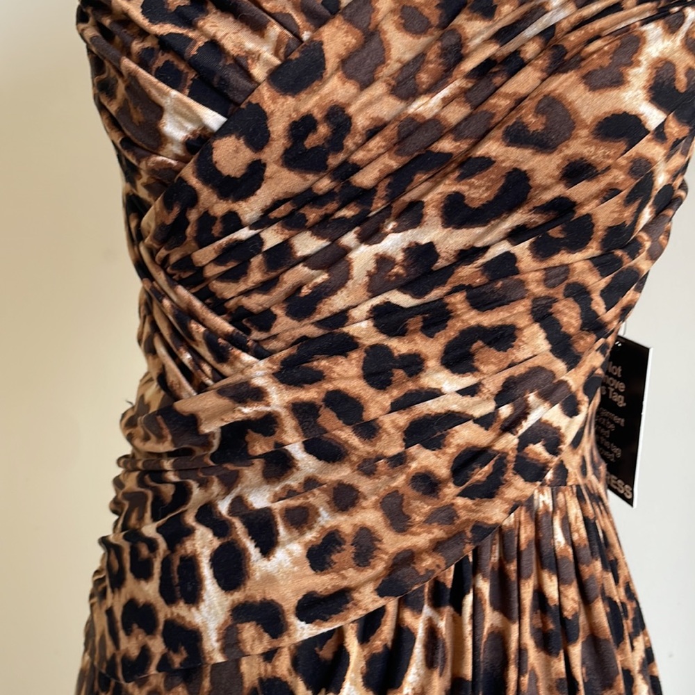 Express Animal Print Midi Dress Size M - Picture 3 of 16